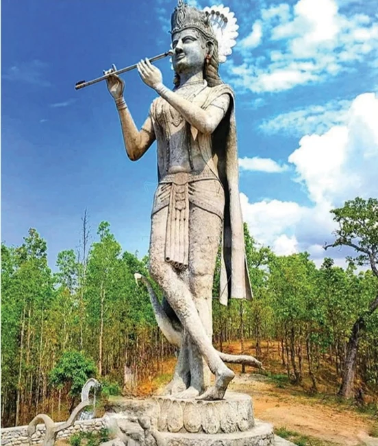 Jurethum 42-Foot Lord Banshagopal Statue & Chure Foothills